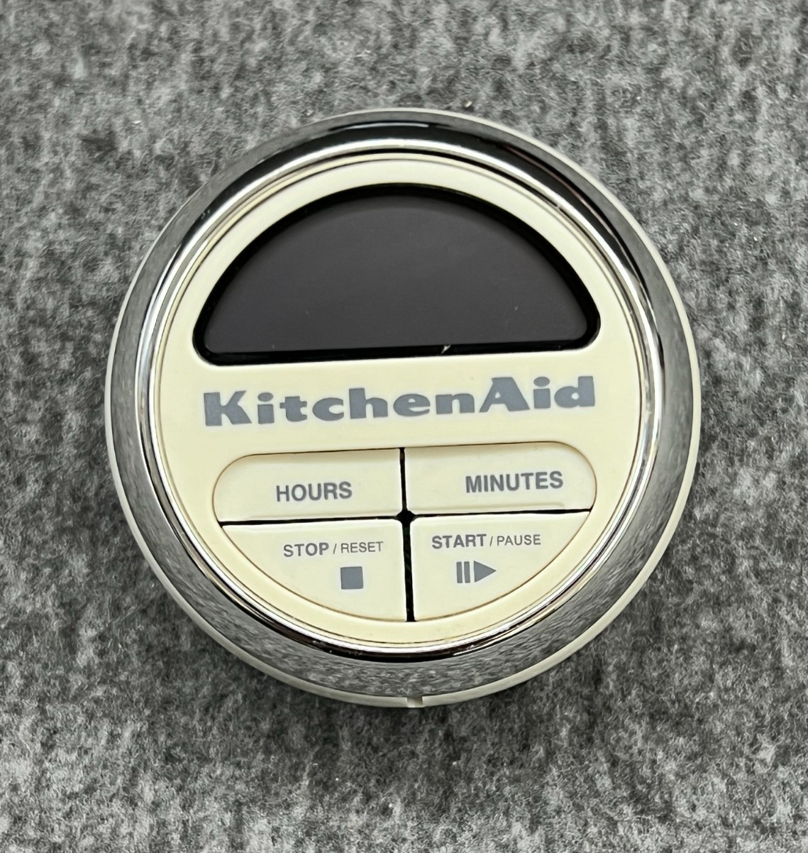 KitchenAid Digital Kitchen Timer Cream White Chrome Countertop Tested Works