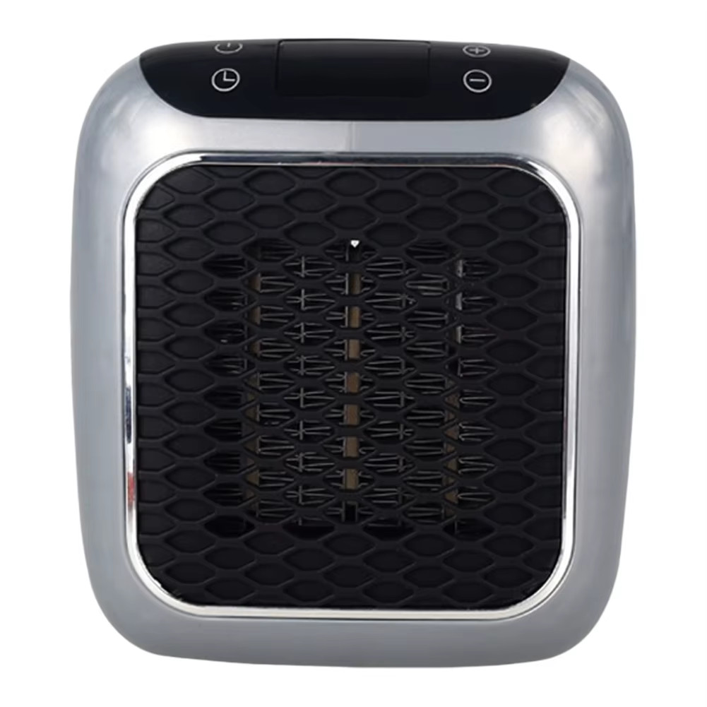 2-In-1 Plug in Heater Space-Saver Wall Mountable or Portable Mini Heater with Qu