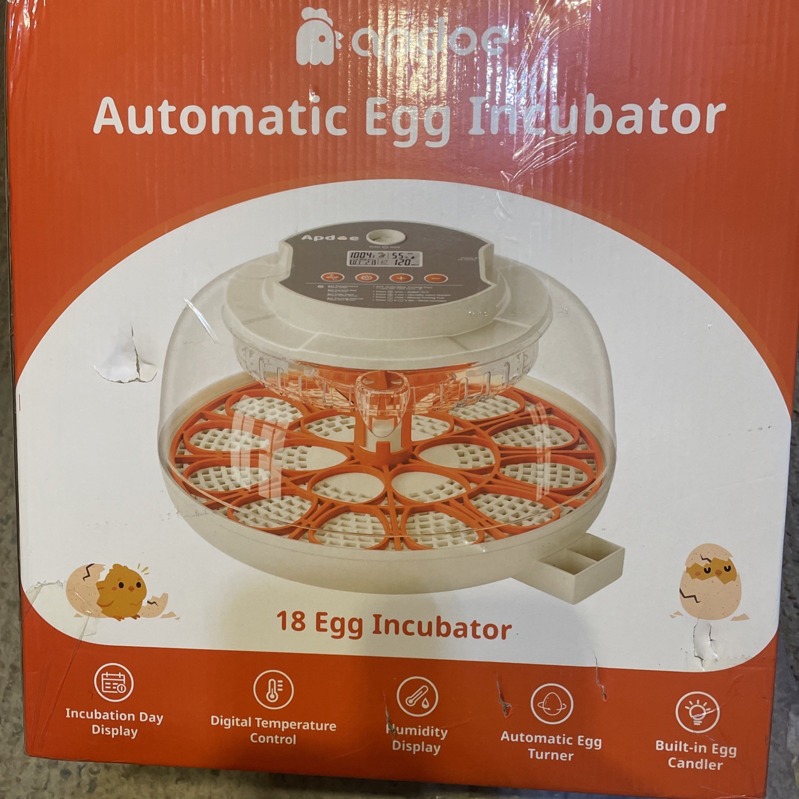 APDOE Egg Incubators for Hatching Eggs, Temperature and Humidity Control