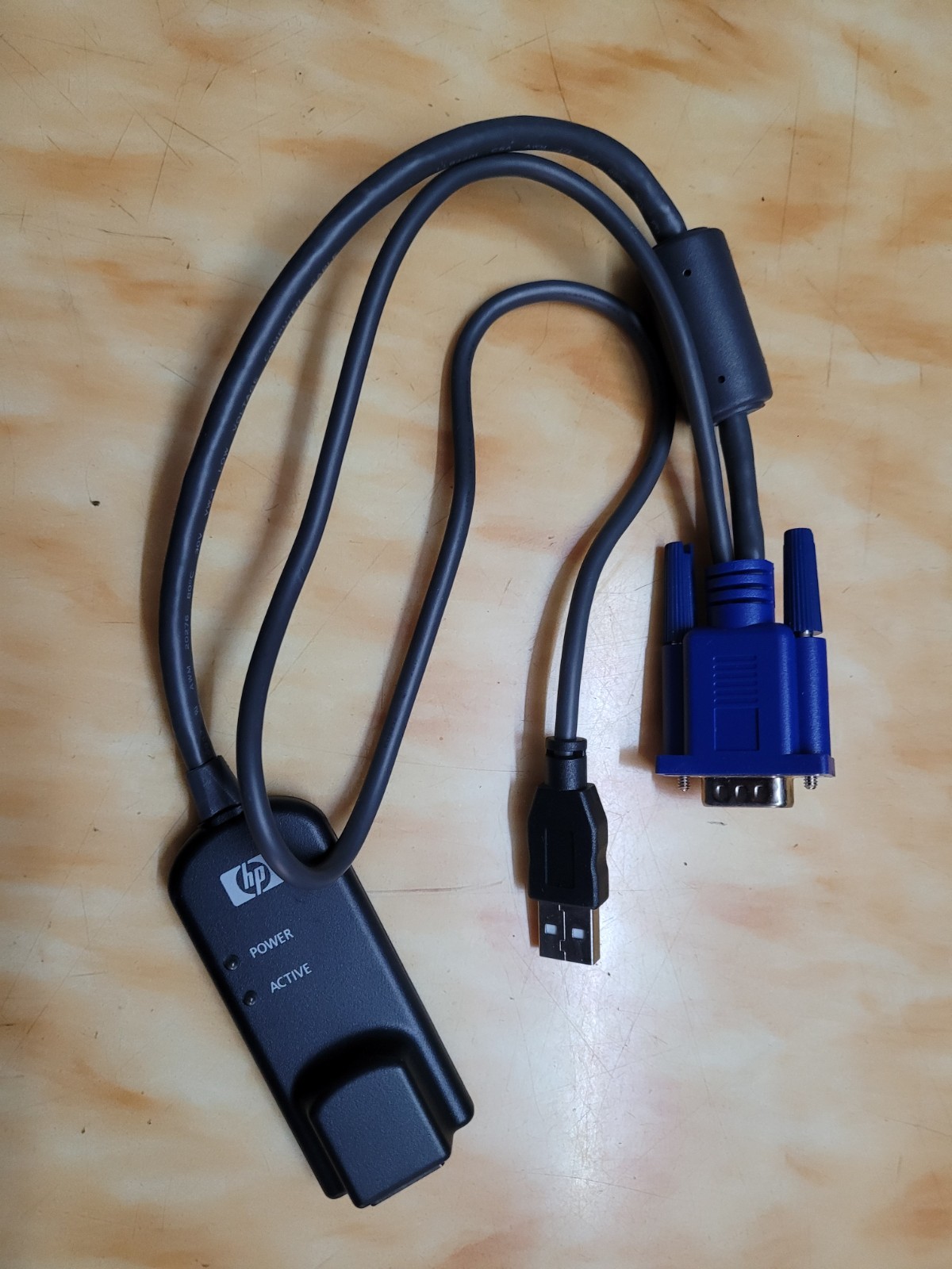 HP AF623A 580648-001 Virtual Media USB VGA KVM Switch Module Cable