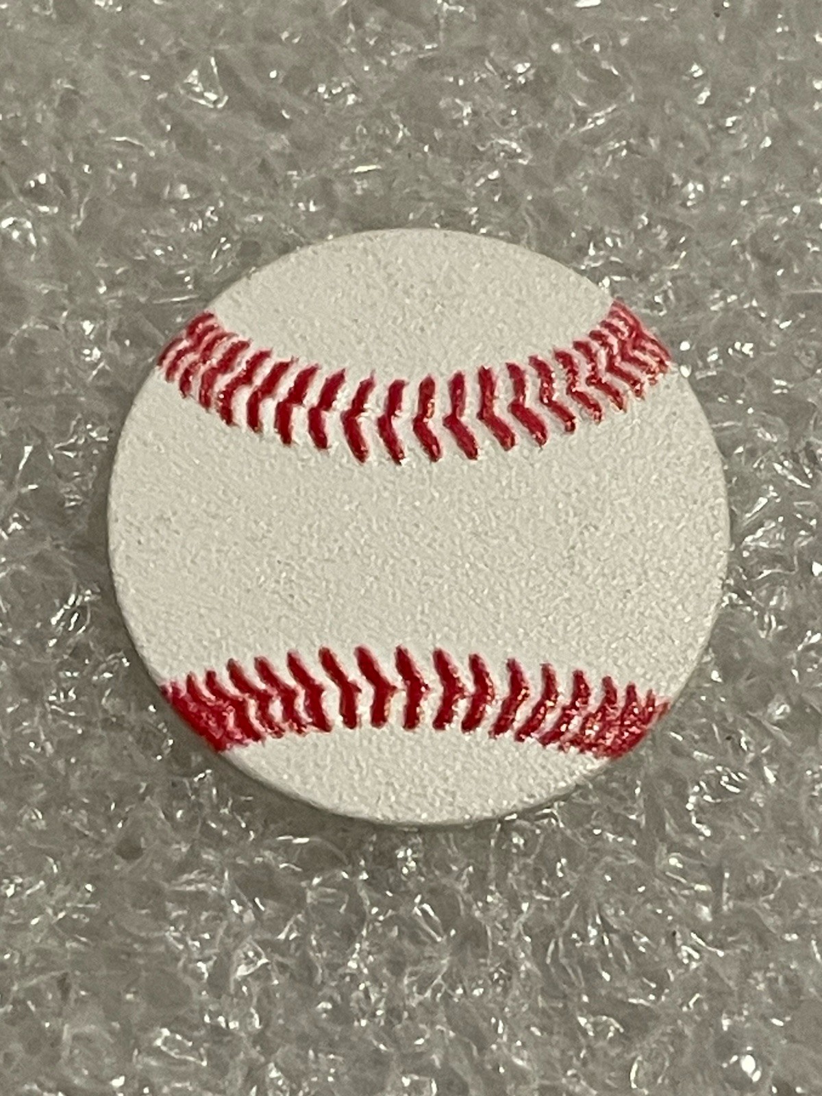 1 Gram .999 Fine Silver, Colorized, Textured Baseball Round!