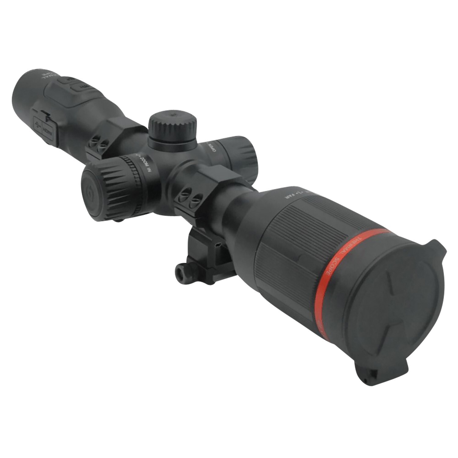X-Vision 203202 TS300 Thermal Scope with Rings, Black, 2-16x35mm, Multi Reticle/