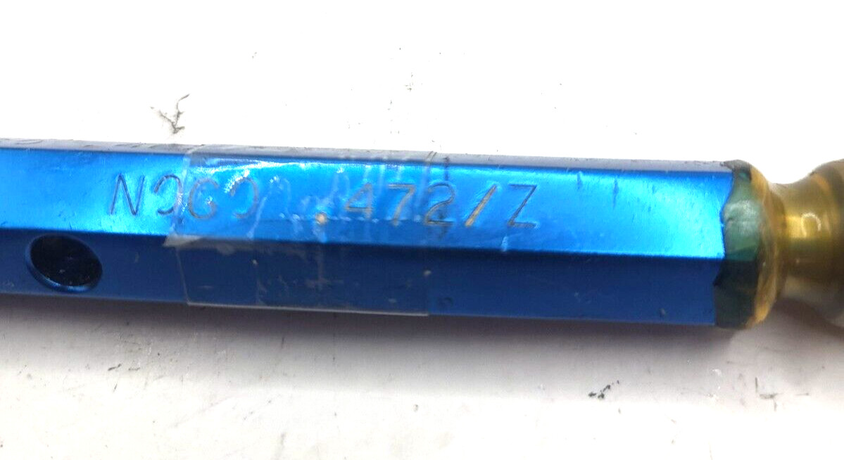 REGAL PREMIUM Go .462/Z NoGo .472/Z~ Smooth Plug Gage, 0237F
