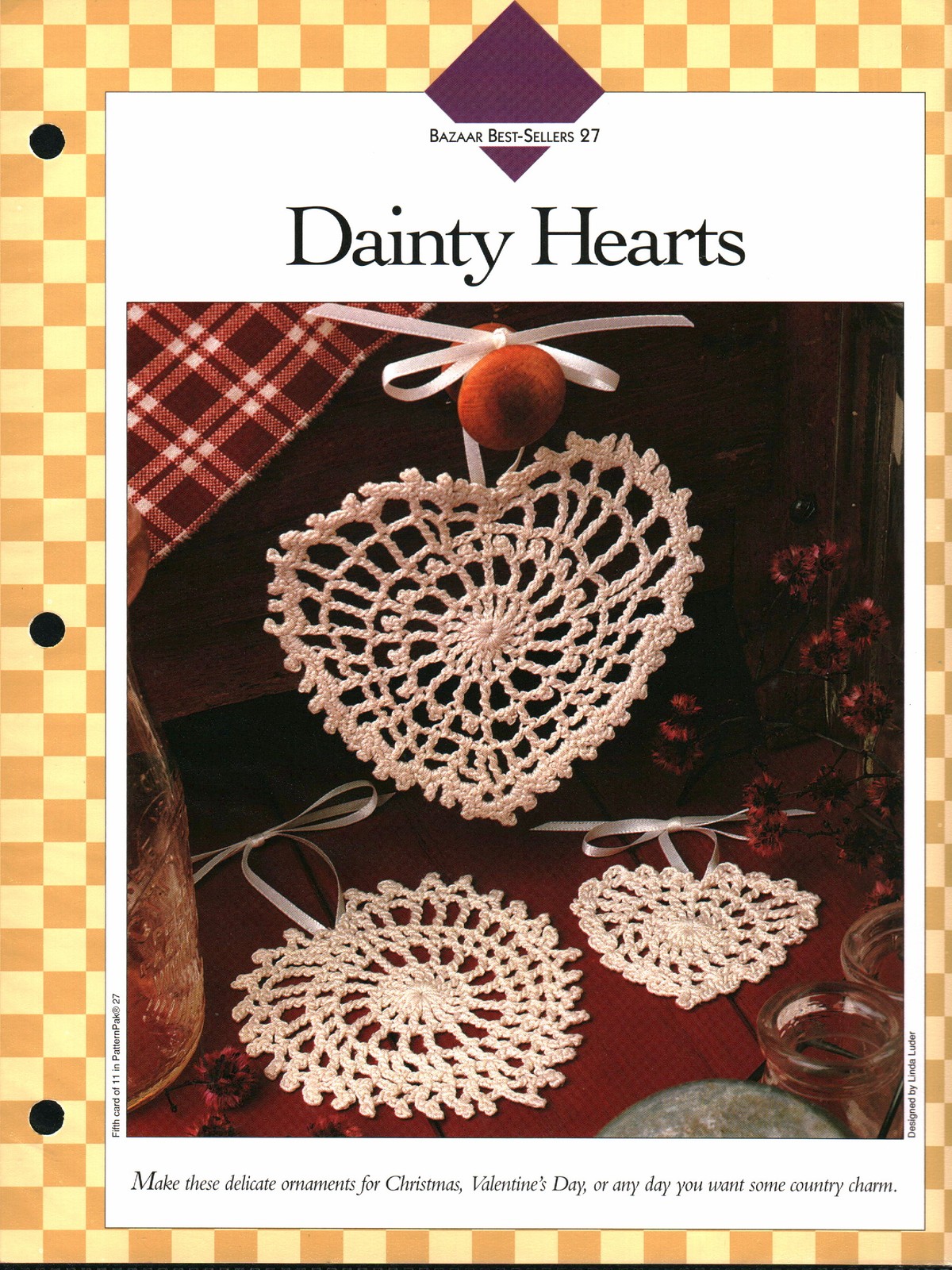 Dainty Hearts - Bazaar Besties 27 | Vanna Crochet Faves 85270-E