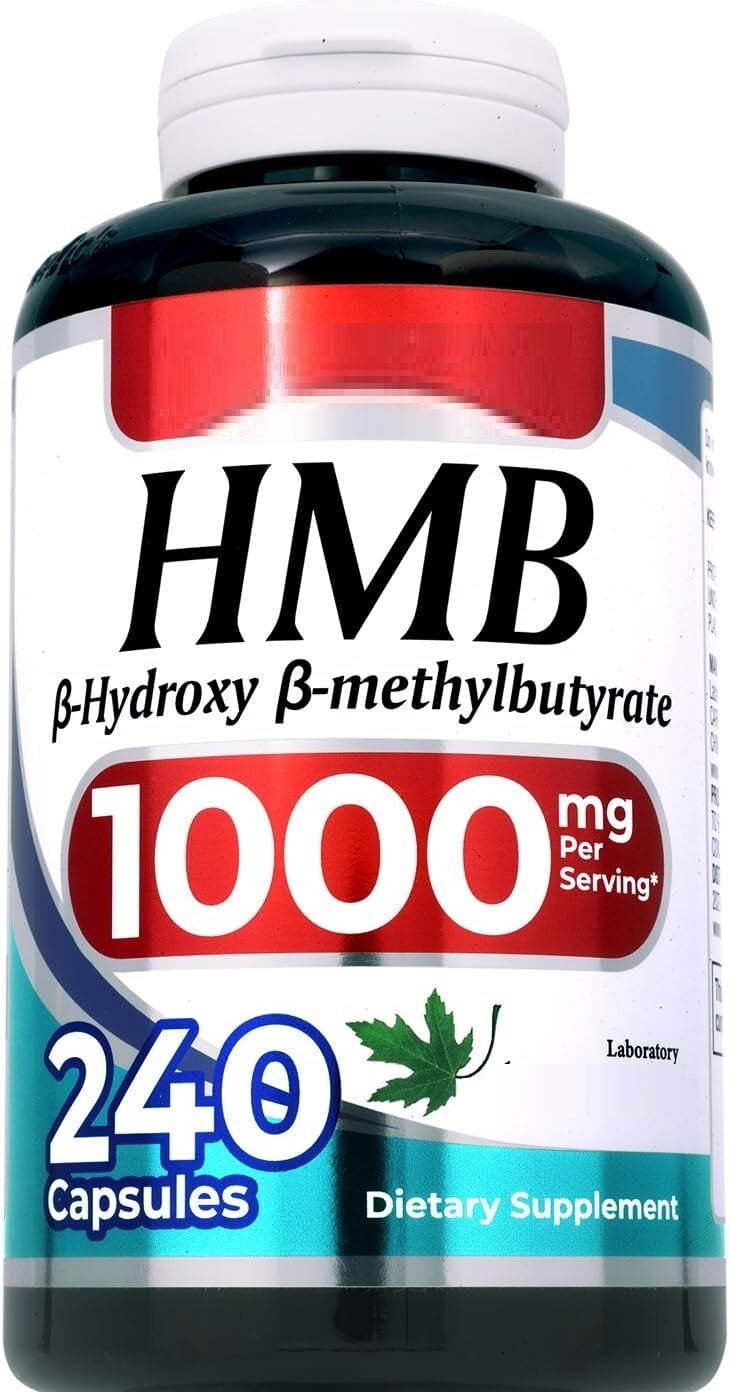 HMB 1000mg (Beta-Hydroxy Beta-Methylbutyric) 240 Caps Amino Acid Nutricost