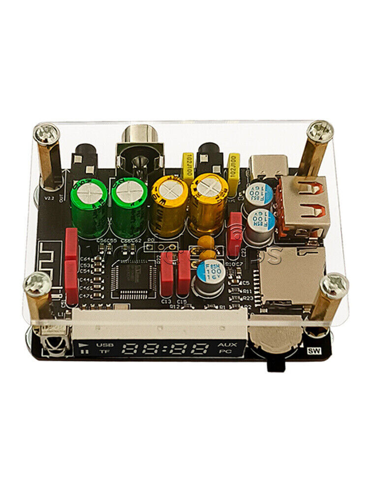ZK-DAM-K1 Bluetooth U Disk Sound Card TF Decoder Board Front DSP Tuning Type-C