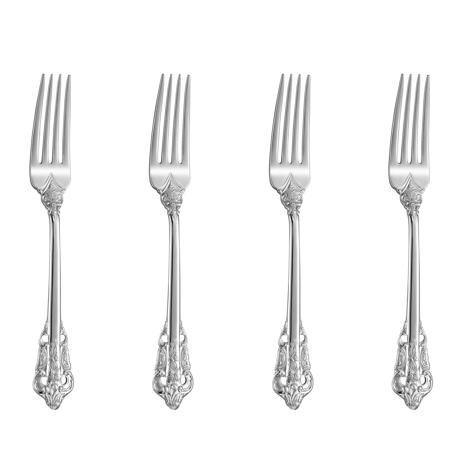 KEAWELL Luxury 5.9" Appetizer Forks, 18/10 Stainless Steel, Set of 4, Gorgeou...