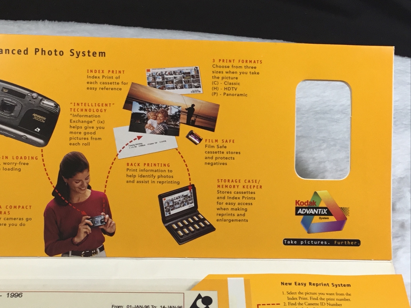 Eastman Kodak Advantix Processing Convention Giveaway Brochure +Sample Cassette