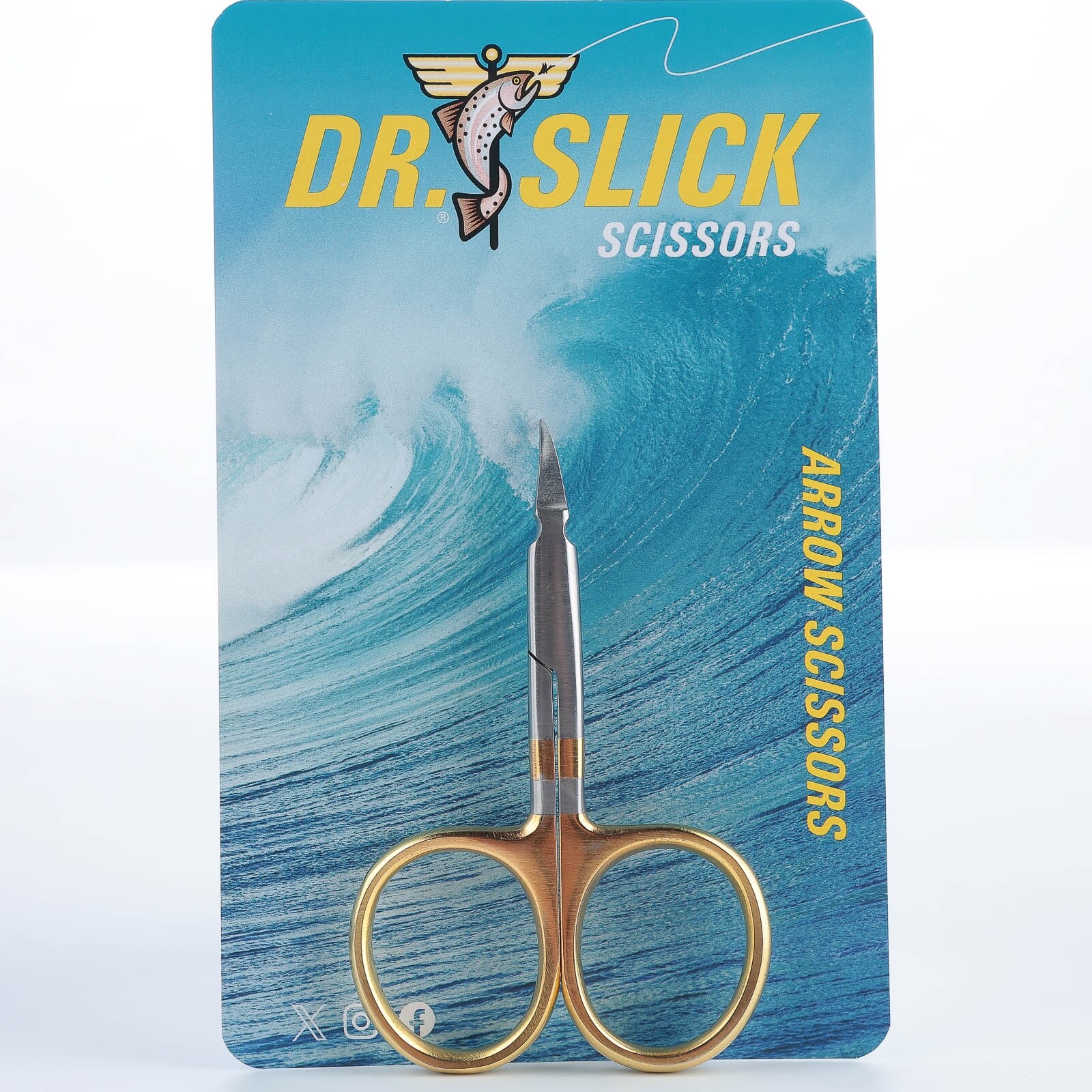 Dr. Slick Arrow Scissors - 3.5" Curved