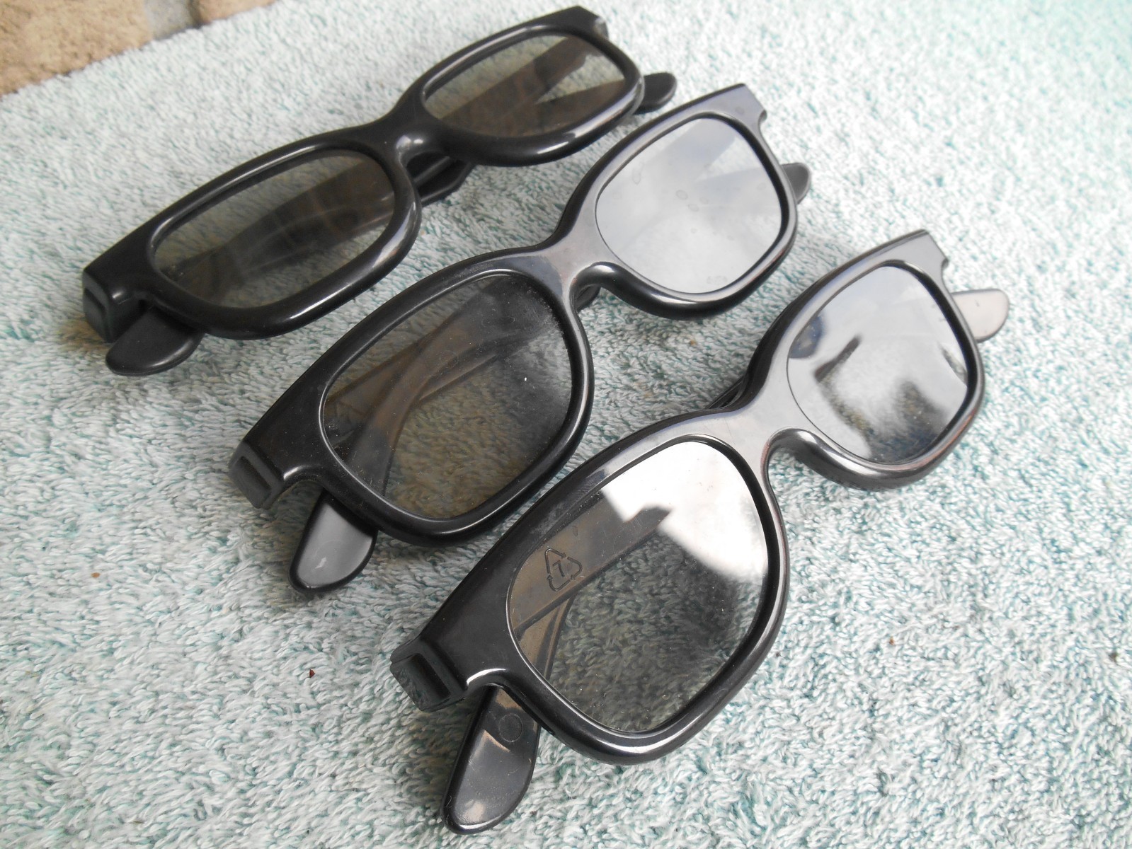 LOT OF 3. REAL D 3D GLASSES.