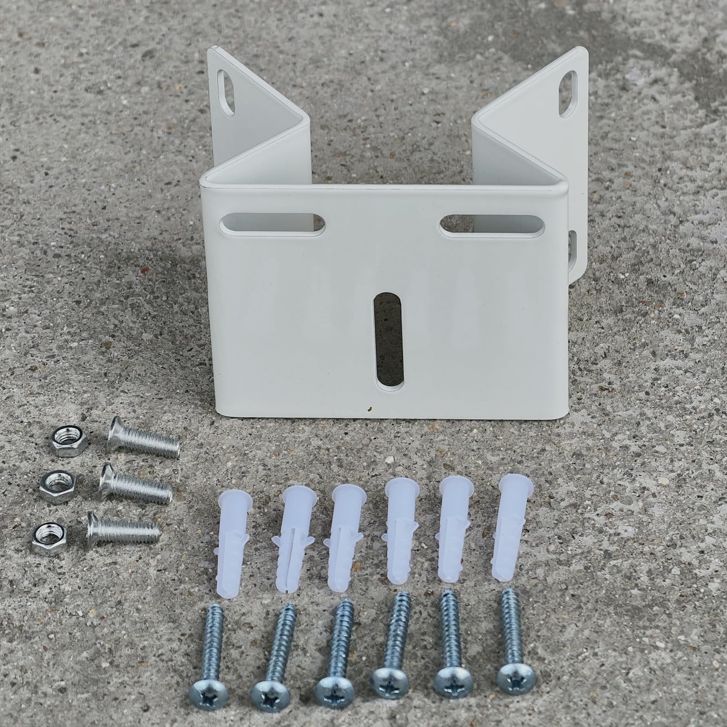 Exterior Outside Wall Corner Mount 3.35 inch x 2.56 x 2.16 inch, White