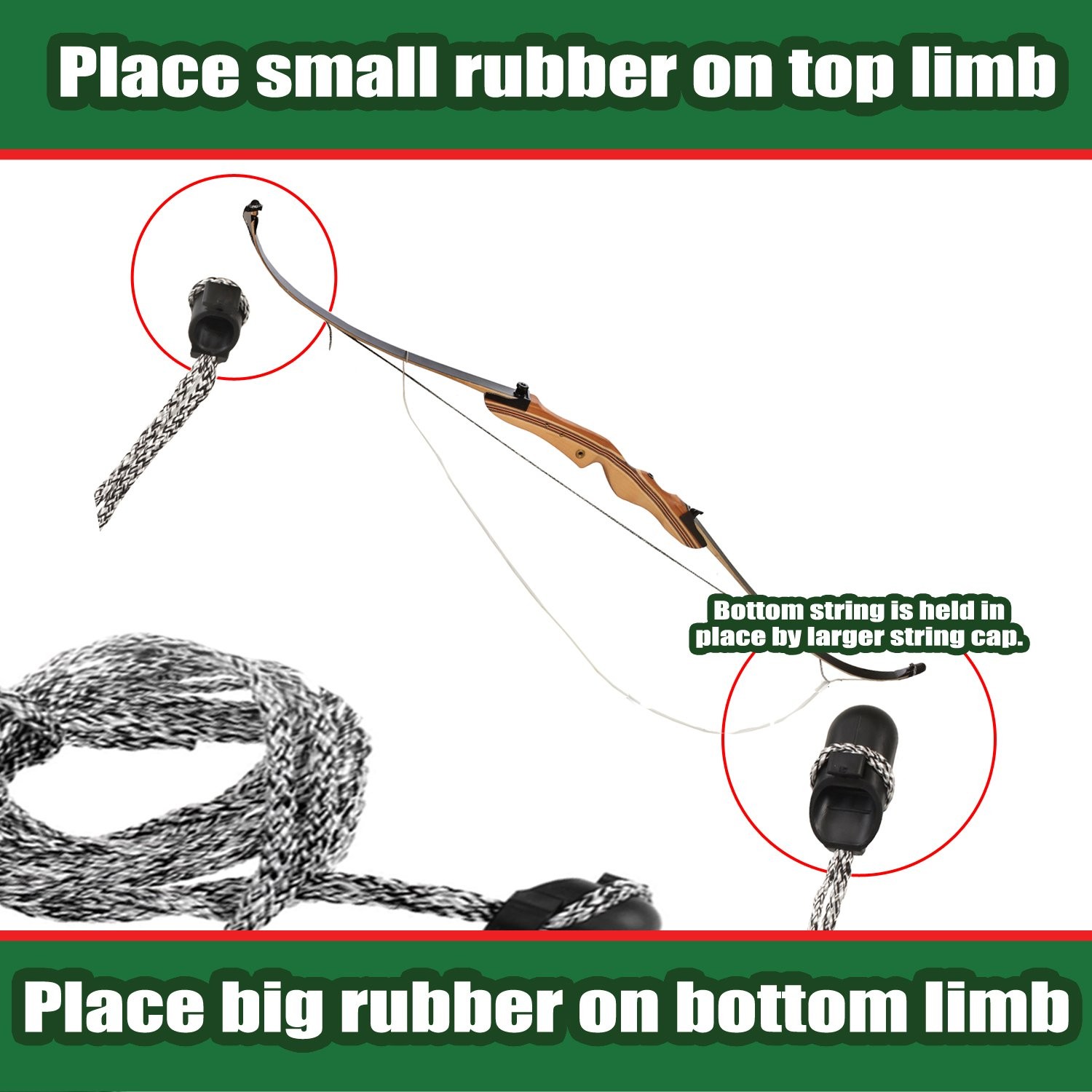 Recurve Archery Stringer Tool Stringing Traditional & Plain...