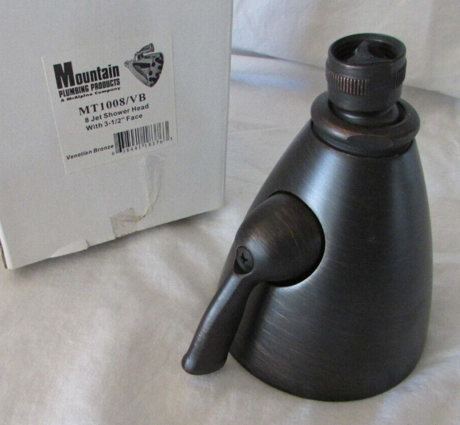 Mountain MT1008/VB - 8-Jet Adjustable Shower Head w/3-1/2" Face, Venetian Bronze
