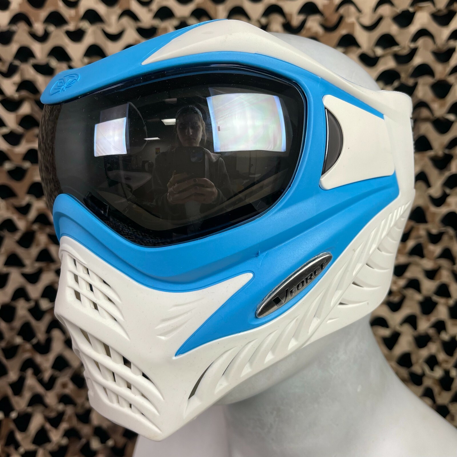 NEW V-Force Grill Paintball Mask - SE Blue/White
