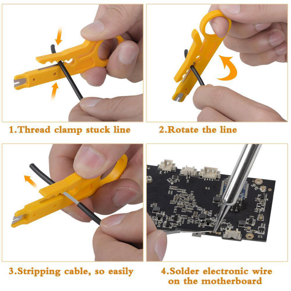 Electric Soldering Iron Kit 60W Adjustable Temperature Welding Tools Solder Gun