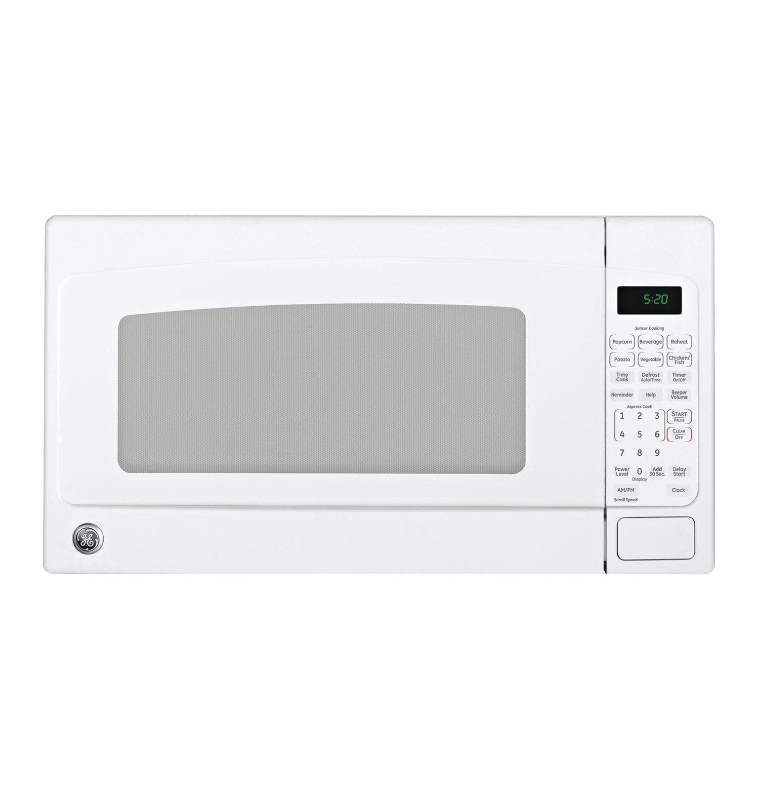 Countertop Microwave 1200W 2.0 Cu Ft Child Lock White GCST20S1WWW Oven 200-watt