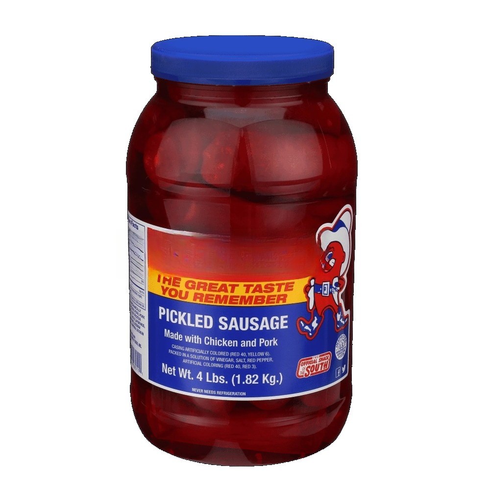 (2 pack) Ready to Eat Pickled Sausage 4lb Jar