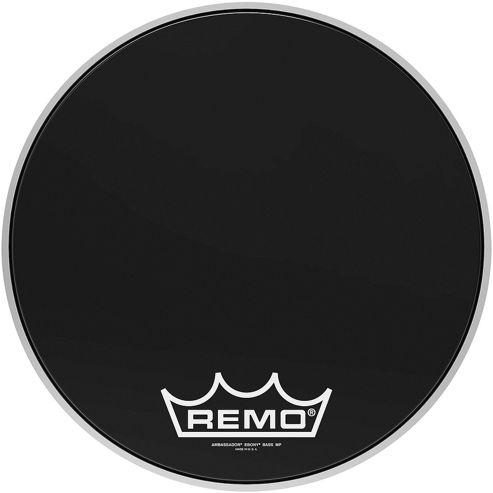 Remo Ebony Ambassador Crimplock Bass Drum Head 16 in.