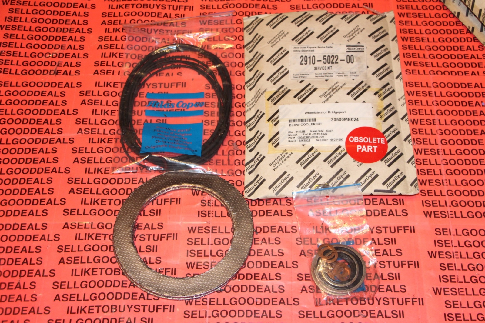 Atlas Copco 2910-5022-00 Blow Cooler Kit 2910502200 New