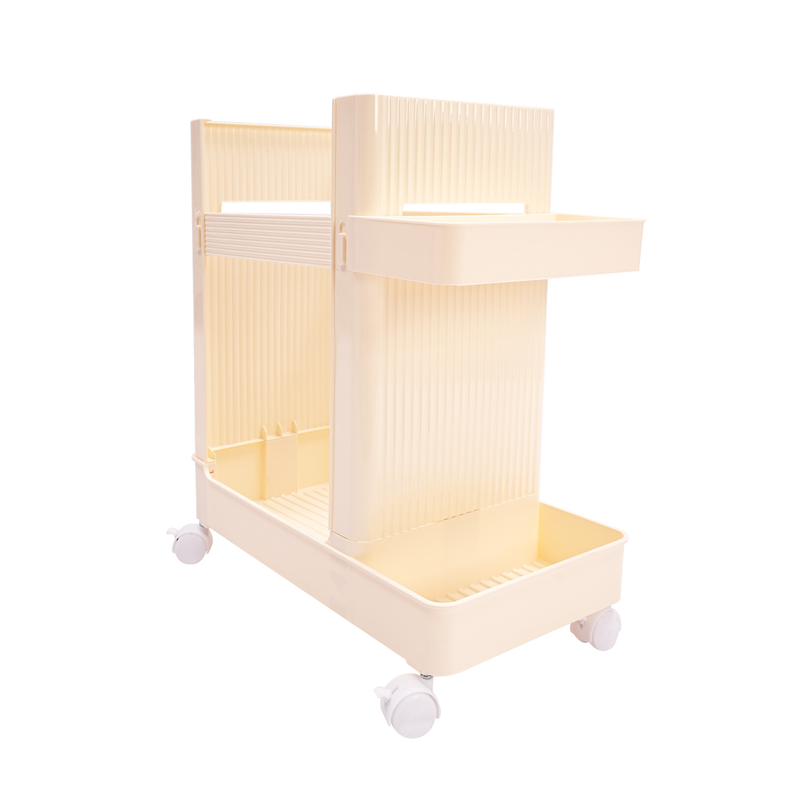 Multi-Functional Rolling Storage Rack with Wheels for Workout Equipment