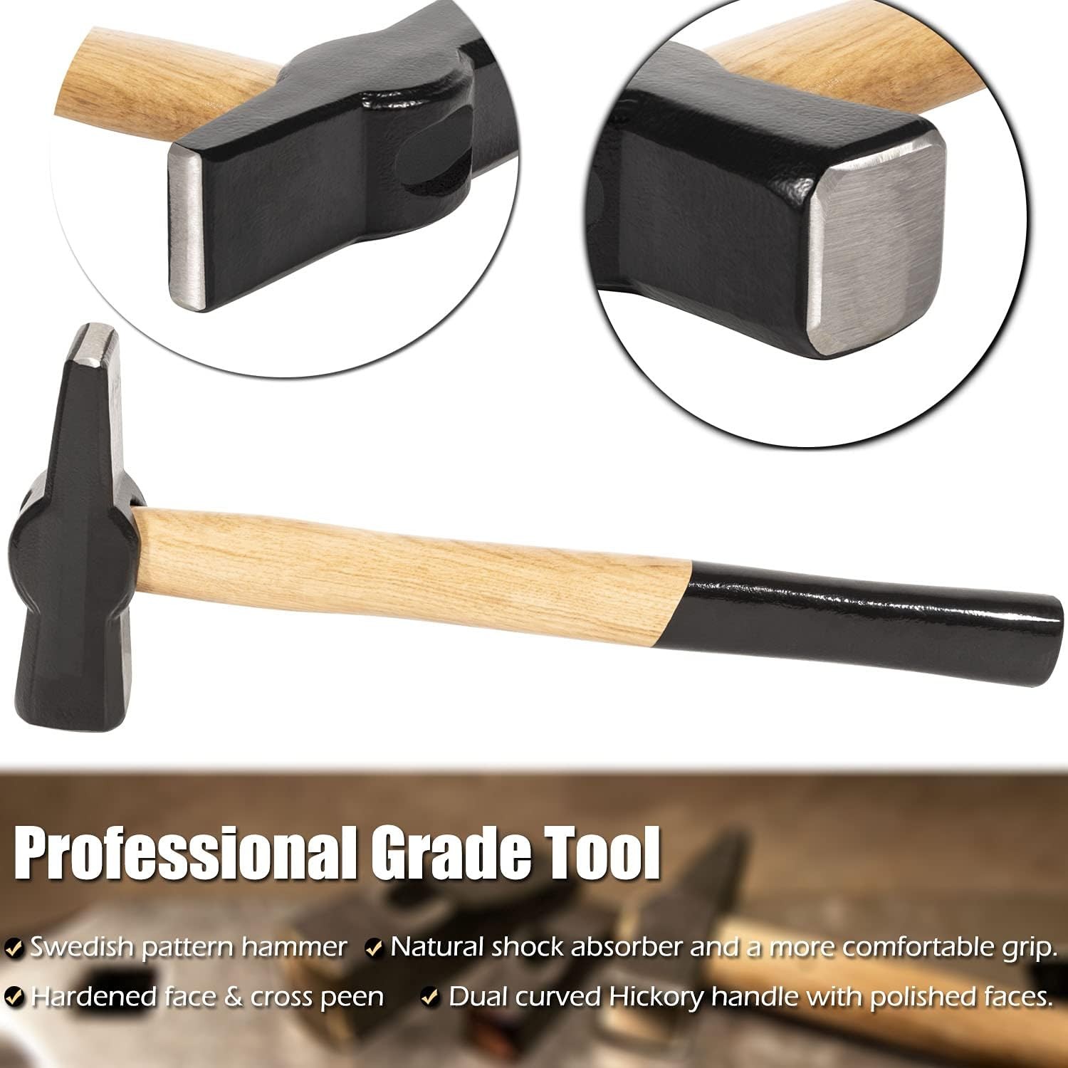 Blacksmiths' handmade Hammer Replace for 0000811-1000 Blacksmith Forging Tool