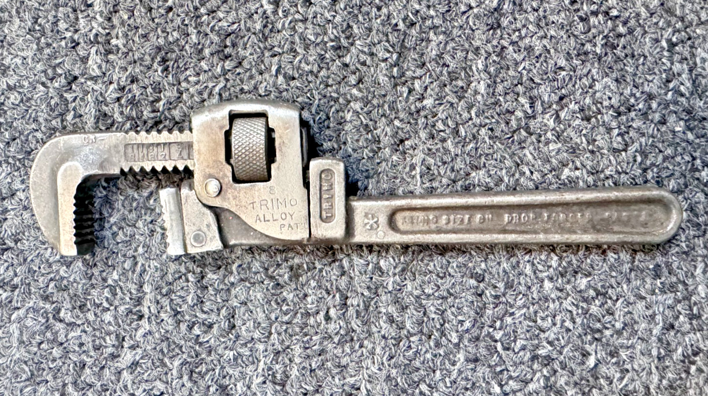 Trimo 8" Pipe Wrench, USA, VINTAGE