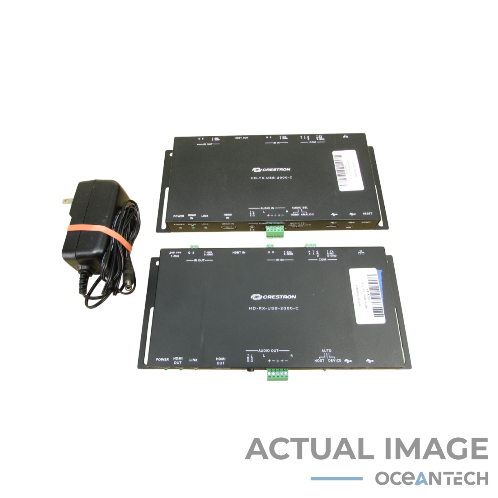 Crestron HD USB 2000 C KIT HD-TX-USB-2000-C & HD-RX-USB-2000-C w/ Power Supply