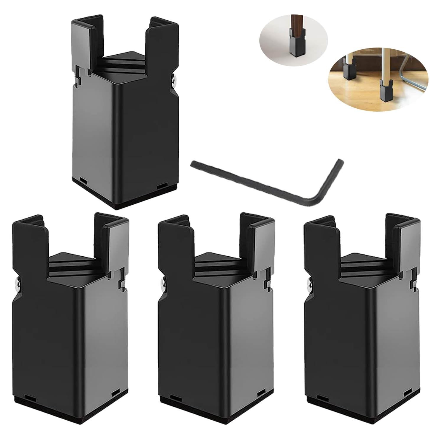 Table Leg Risers Heavy Duty for Desk Table and Chair Couch.Can Raise Furnitur...
