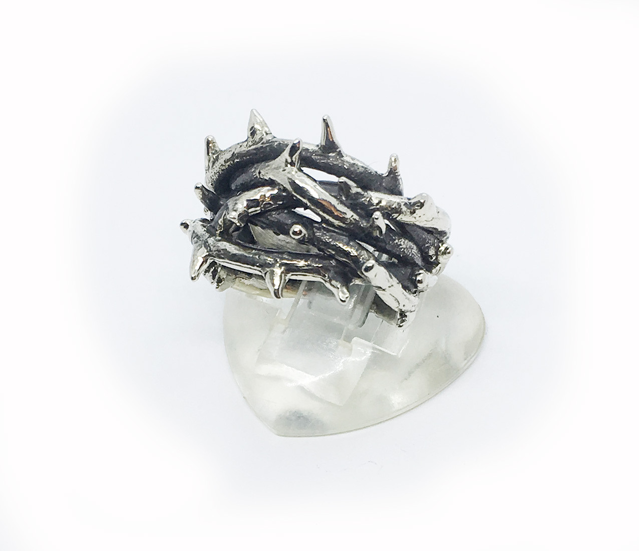 Crown of Thorns Silver Ring V3