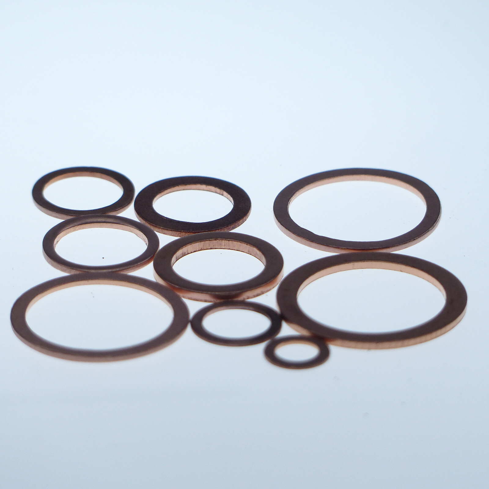 Copper rings / sealing rings copper 10x16x1 pack of 100 PCs