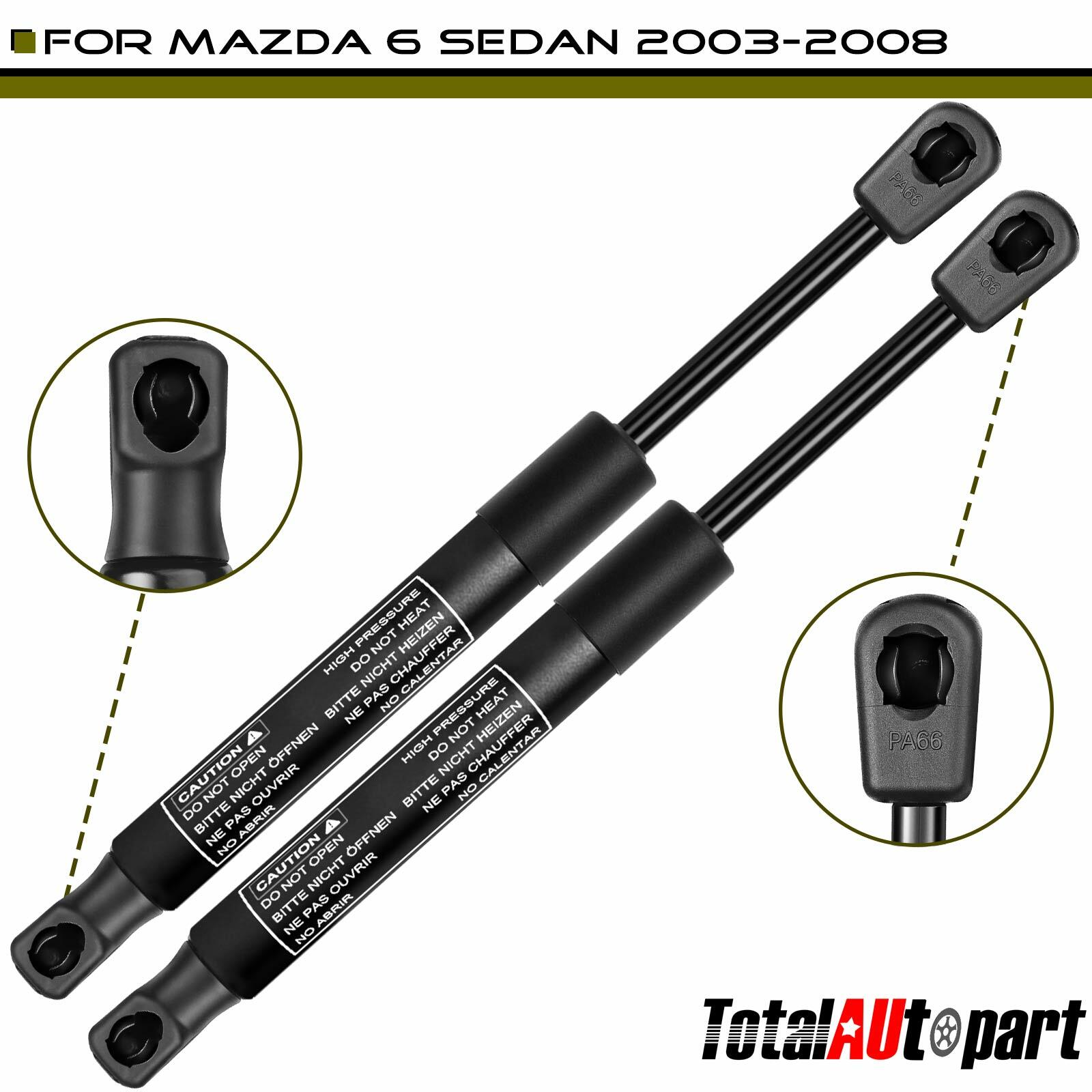 2x Gas Lift Support Shock Struts for Mazda 6 Sedan 2003-2008 Trunk Rear Tailgate