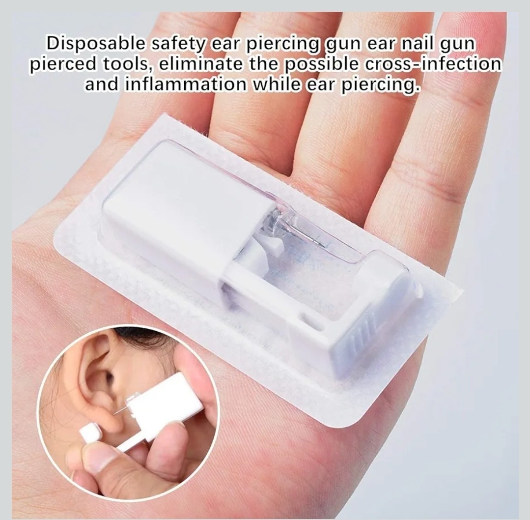Nose Piercing Gun - 2 Pack Self Nose Piercing Kit Unit Disposable Nose Piercing