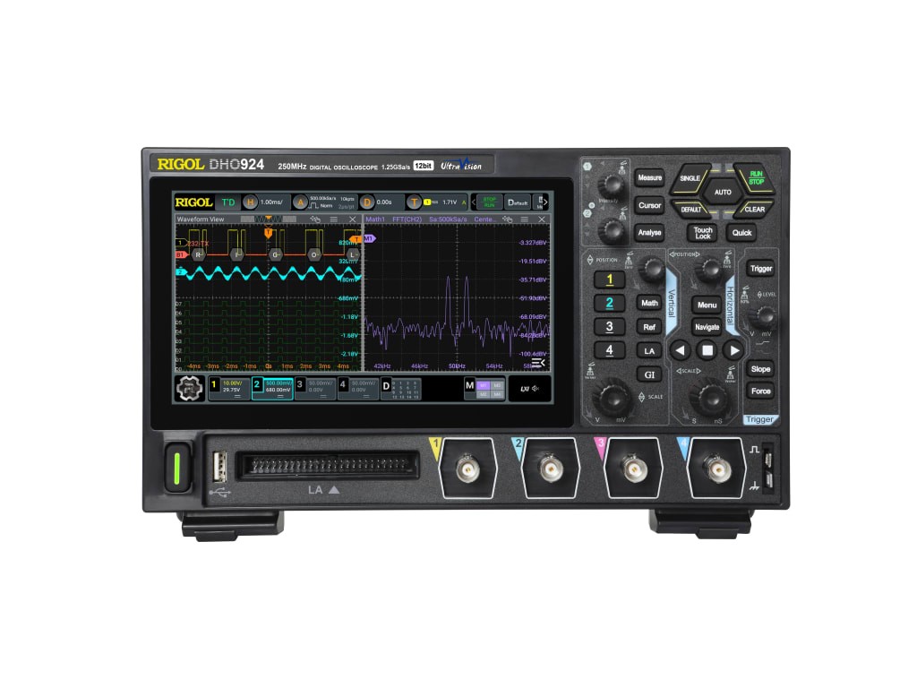 Rigol DHO924 - Mixed Signal Oscilloscope (4 Channels / 250 MHz)