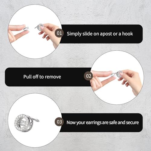 500PCS Earring Backs for Studs, Clear Plastic Hypoallergenic Metal 7 Styles