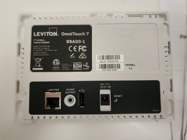 HAI (99A00-1) OmniTouch 7 Touchscreen White With manual on USB drive