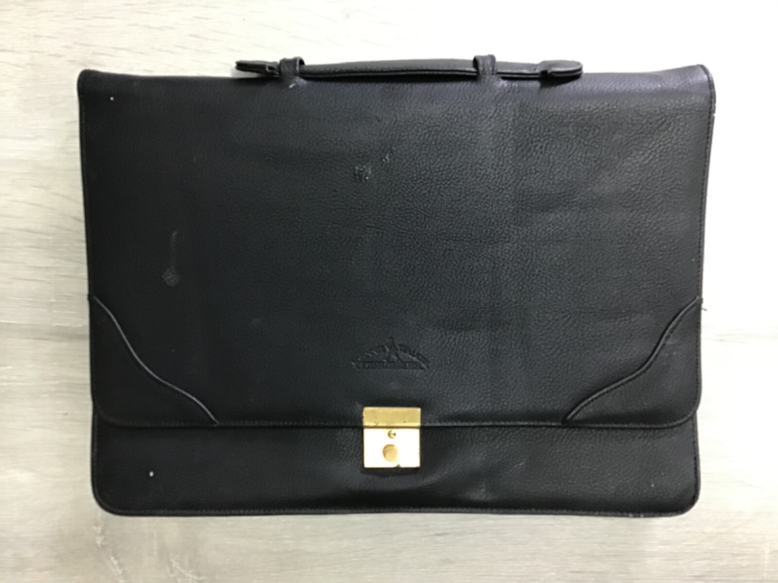 Johnnie Walker Thin Brief Case Bag Black / Single handle - PRE OWNED