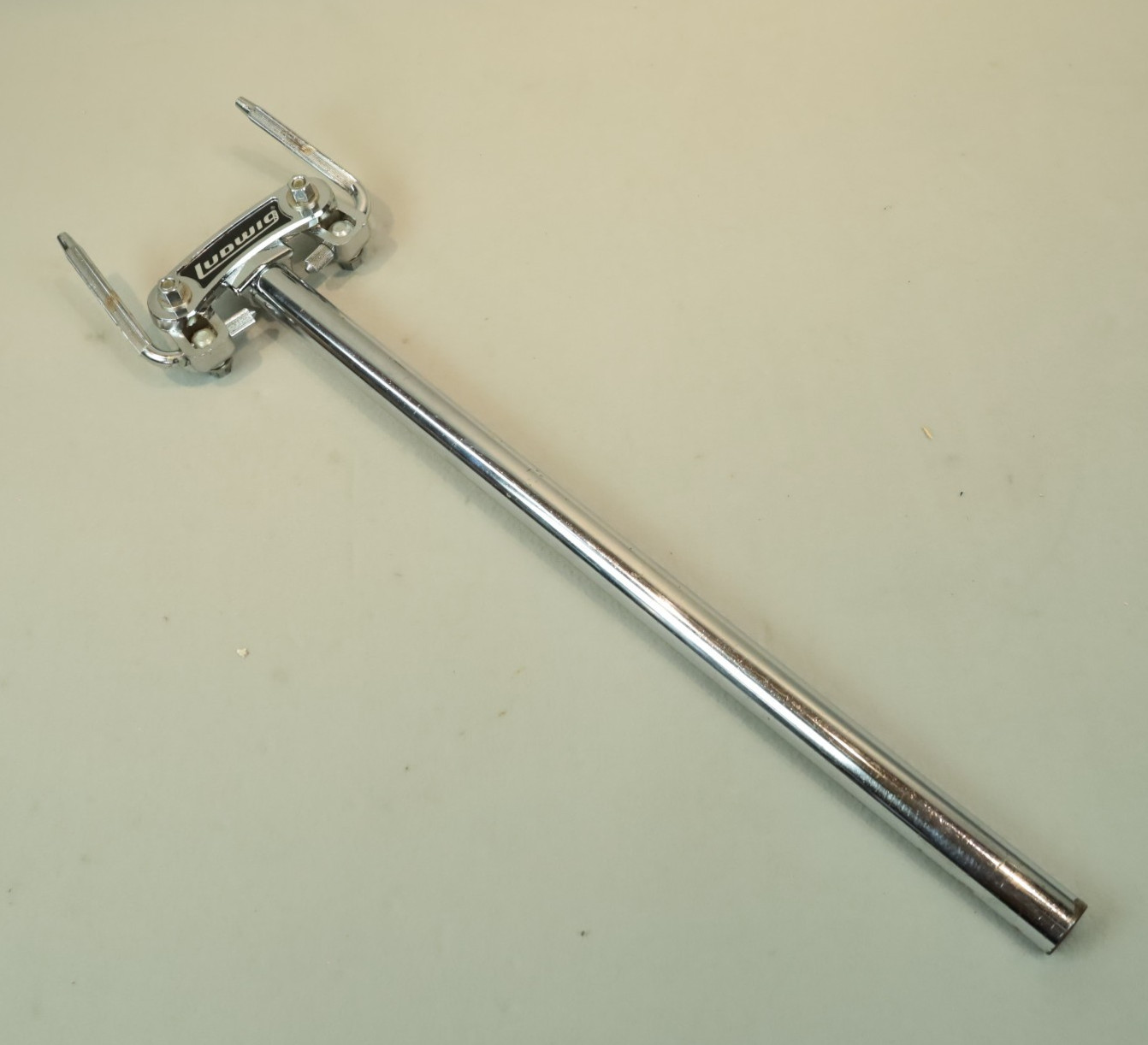 Vintage Ludwig Double Tom Drum Holder Mount Long Version 19.5" - 60's / 70's Era
