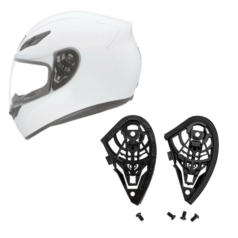 Helmets Visors Base Plate with Screw Face Shield Visors Base Helmets Accessory