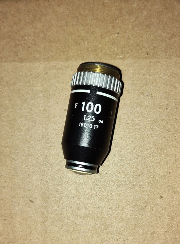 NIKON 100 1.25 OIL 160/0.17 WD 0.14 Objective Lens E Plan