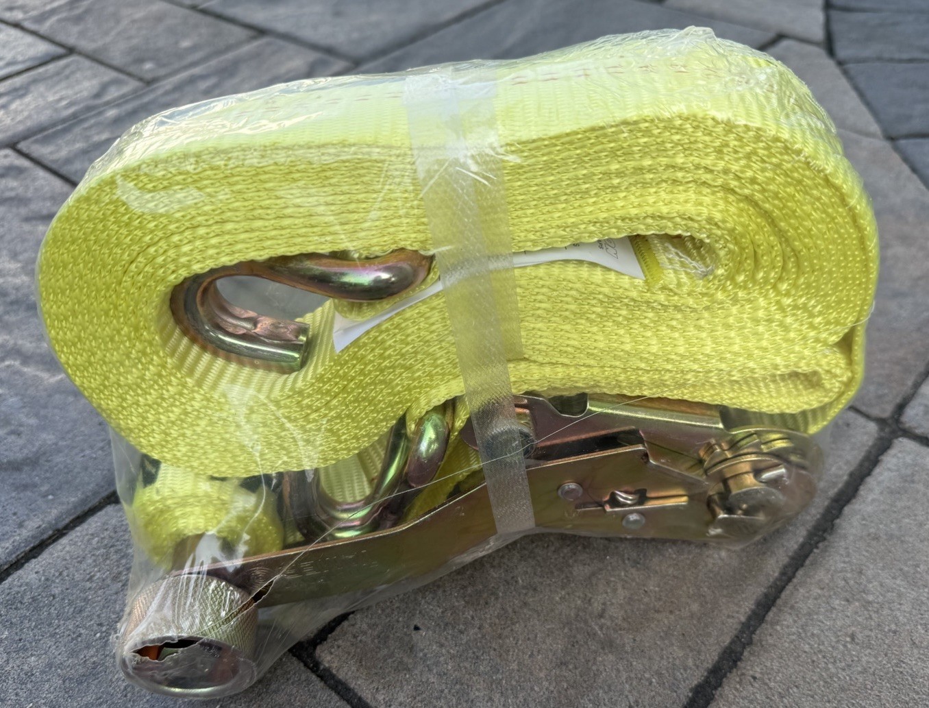 Erickson 2”x27’ Tamer Ratchet Strap w/Double J-Hooks; 58690