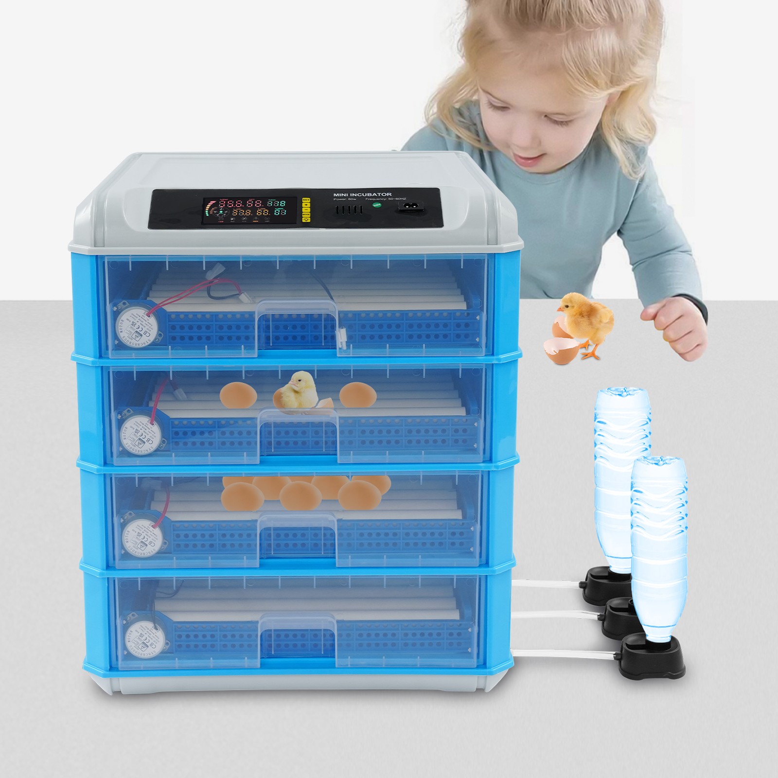 Egg Incubator Large Hatcher Machine with Automatic Eggs Turning for Chicken Duck