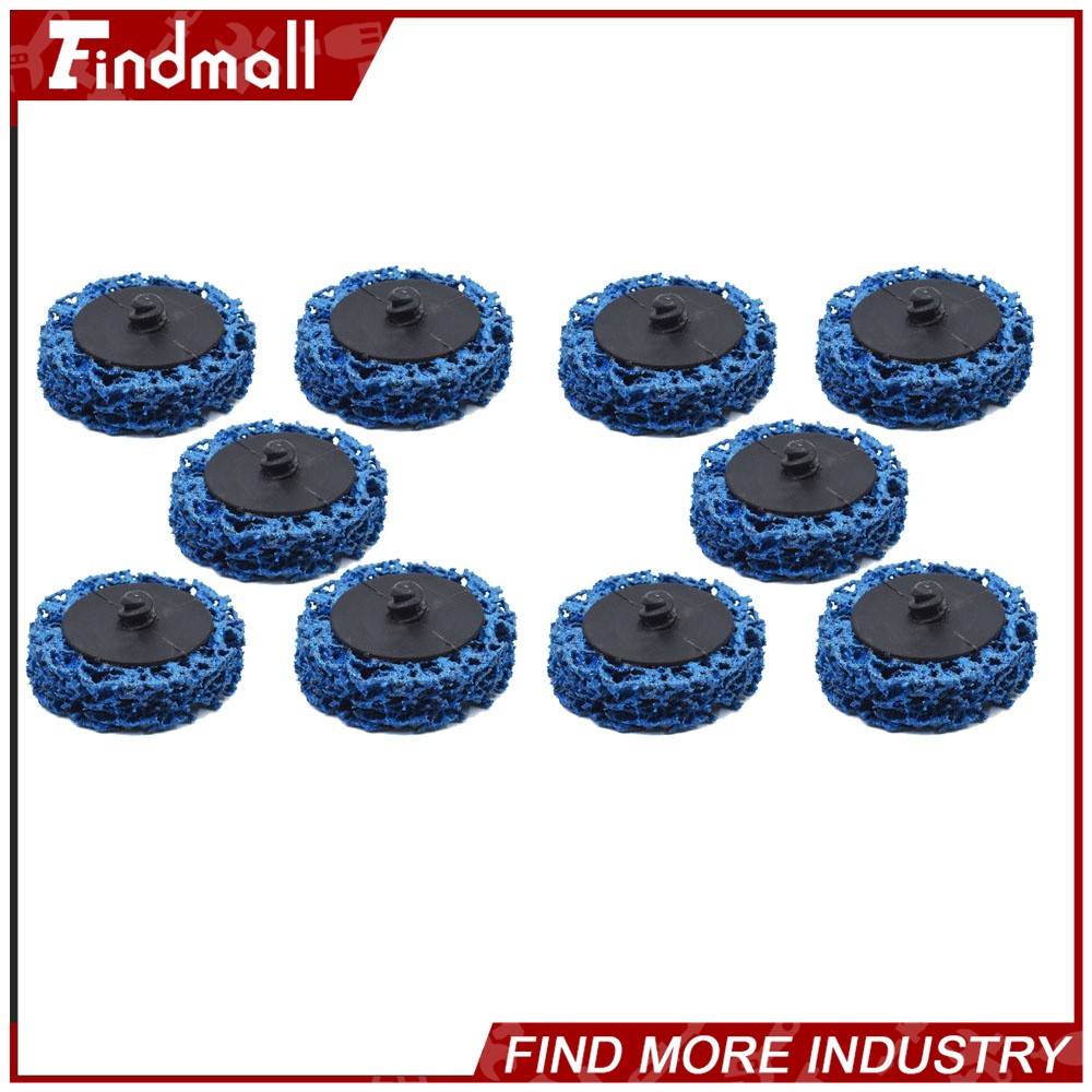 Findmall 10 Pack 2" Blue Quick Change Easy Strip & Clean Discs New