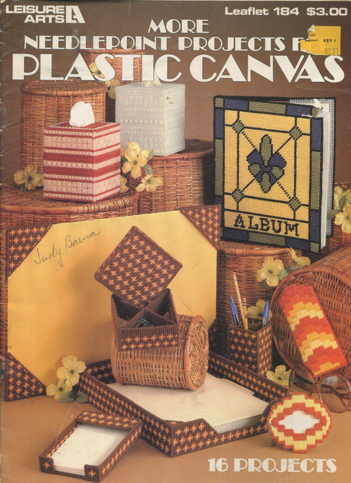 More Needlepoint Projects In  Plastic Canvas Booklet Leisure Arts 184 Leaflet