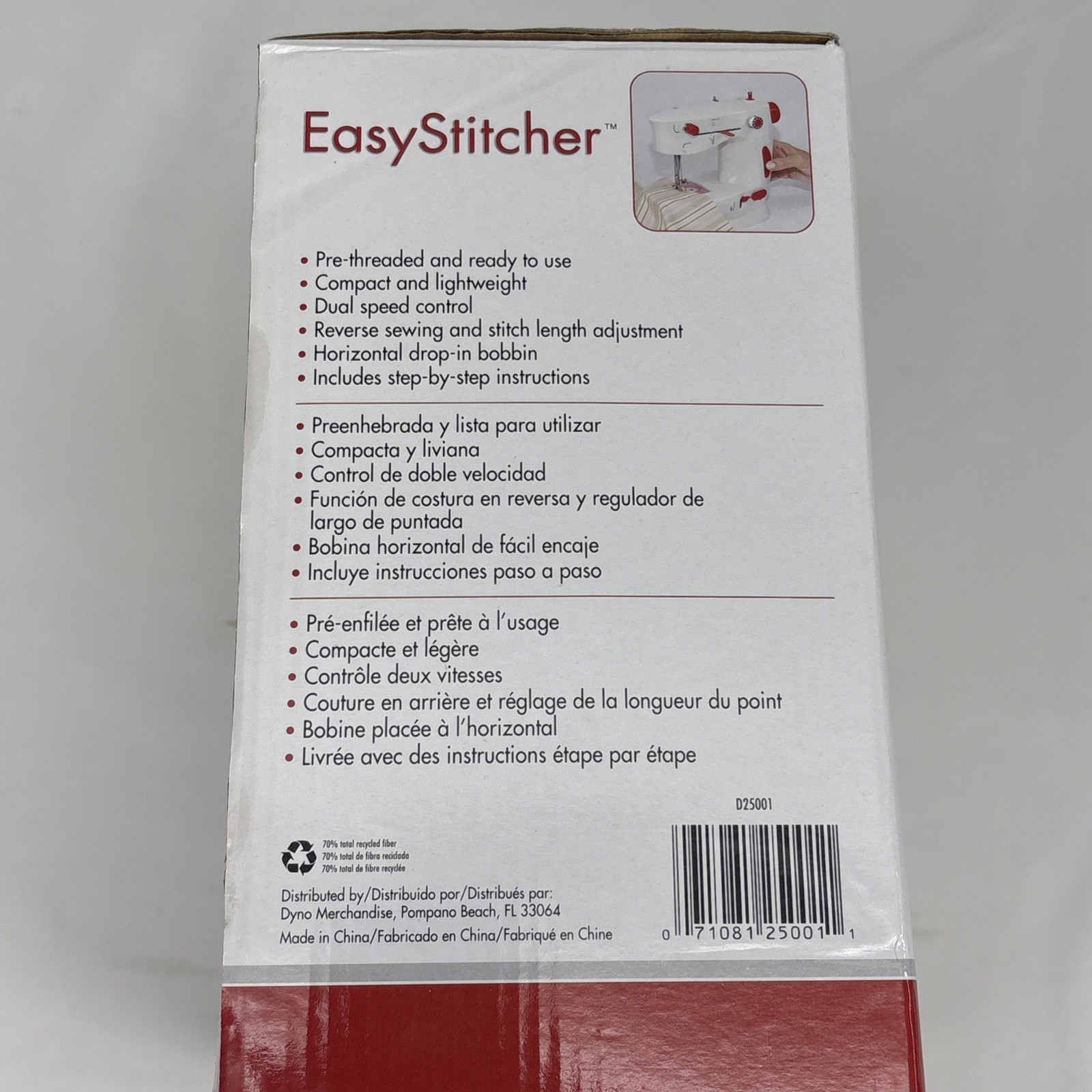 Easy Stitcher Table Top Sewing Machine Electric or batteries Bobbin winder NEW