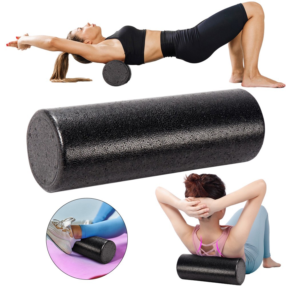 12 Inch High-Density Foam Roller – Solid Core Muscle Massage for Exercise