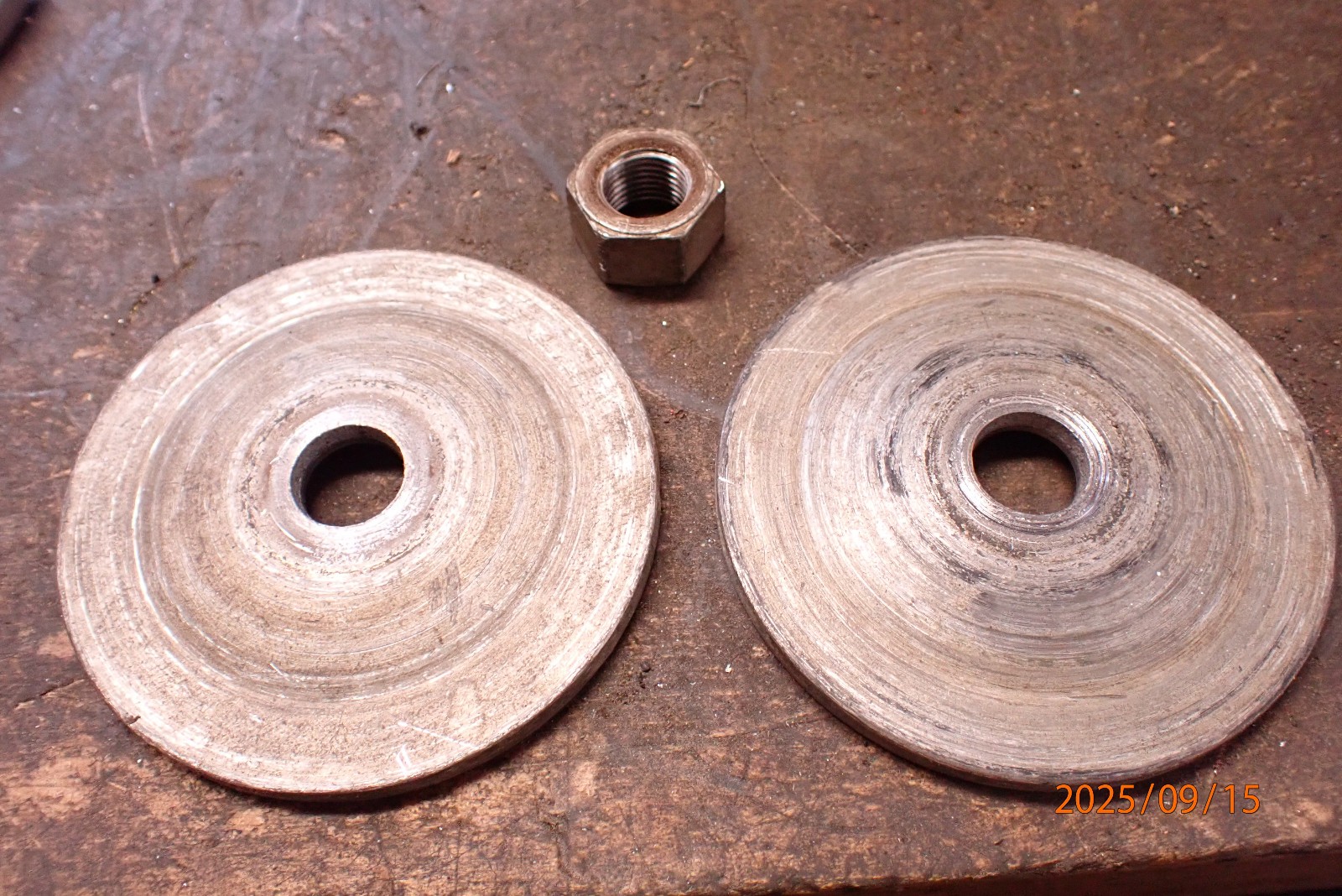 ARBOR NUT AND FLANGES FOR LEFT SIDE OF  CRAFTSMAN MODEL 115.7561 BENCH GRINDER