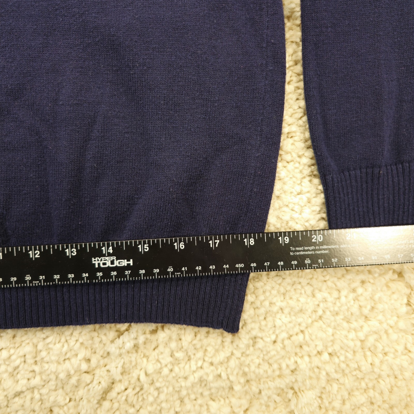 GH Bass Co Men Sweater Size Medium Blue Long Sleeve Crew Neck Pullover