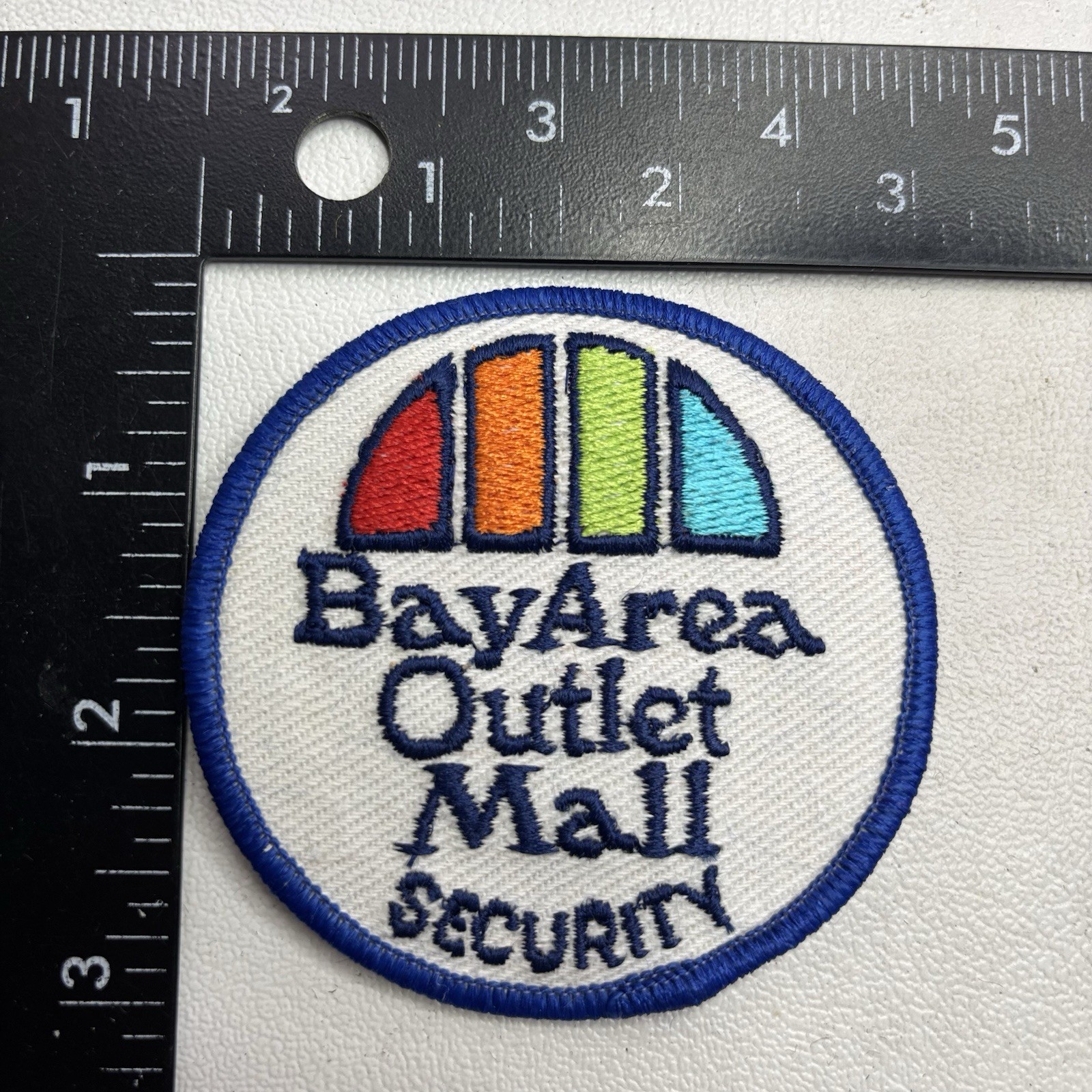 Vtg c 1980s DEFUNCT Florida Bay Area Outlet Mall Security Patch Crossroads 00!H