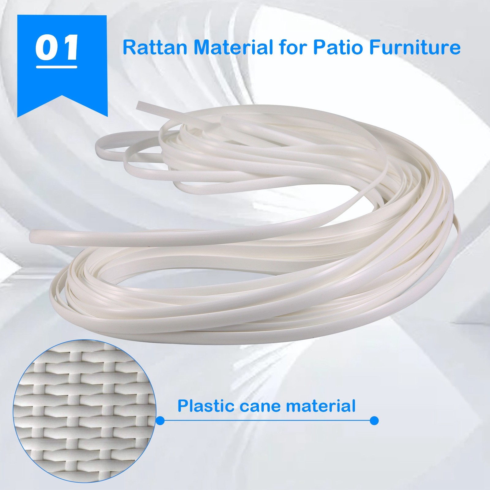 Wicker Repair Supplies Synthetic Rattan Material, Patio Furniture Repair5874