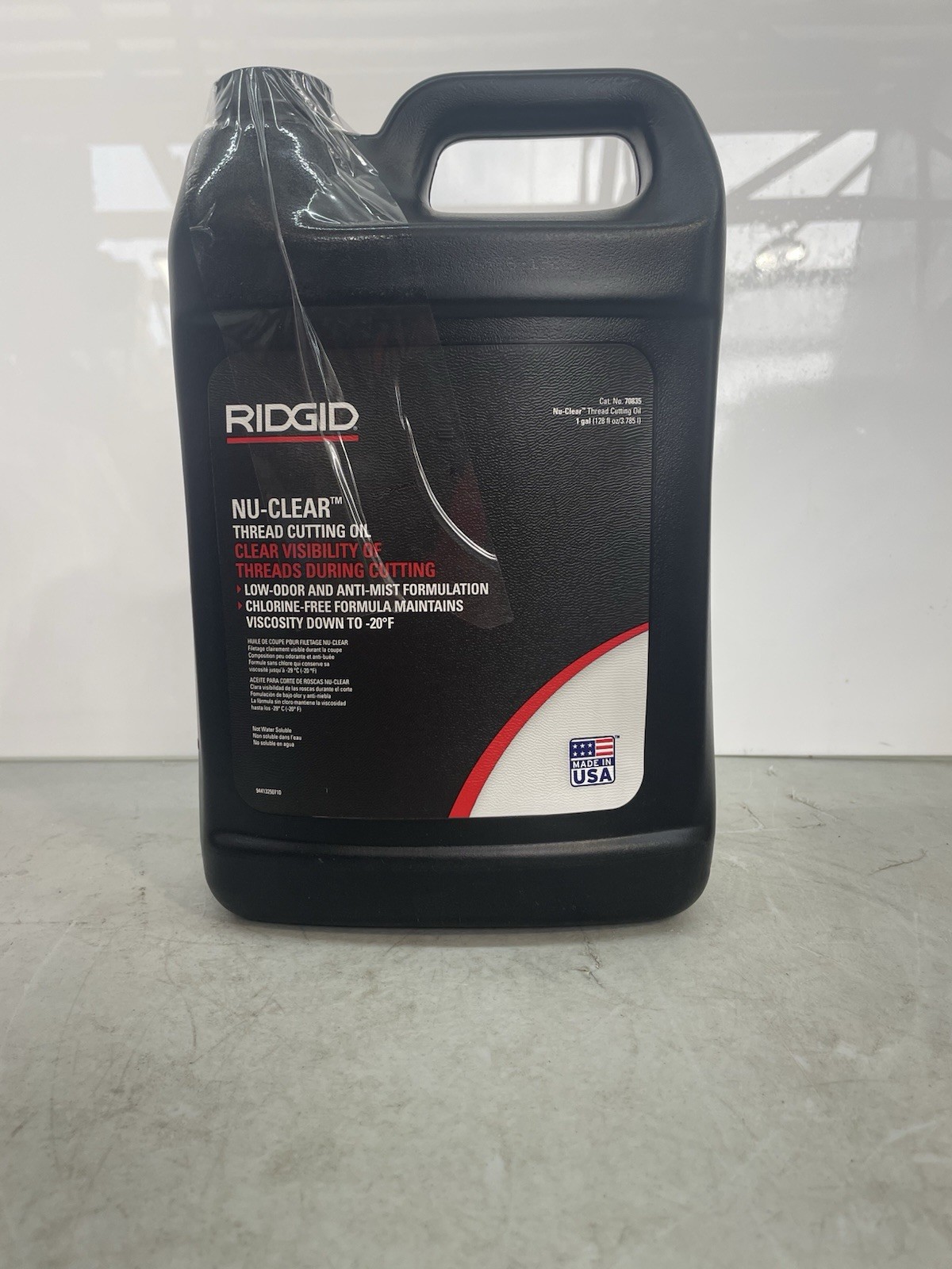 RIDGID 70835 Nu-Clear Thread Cutting Oil Low-Odor & Anti-Mist 1 Gallon New
